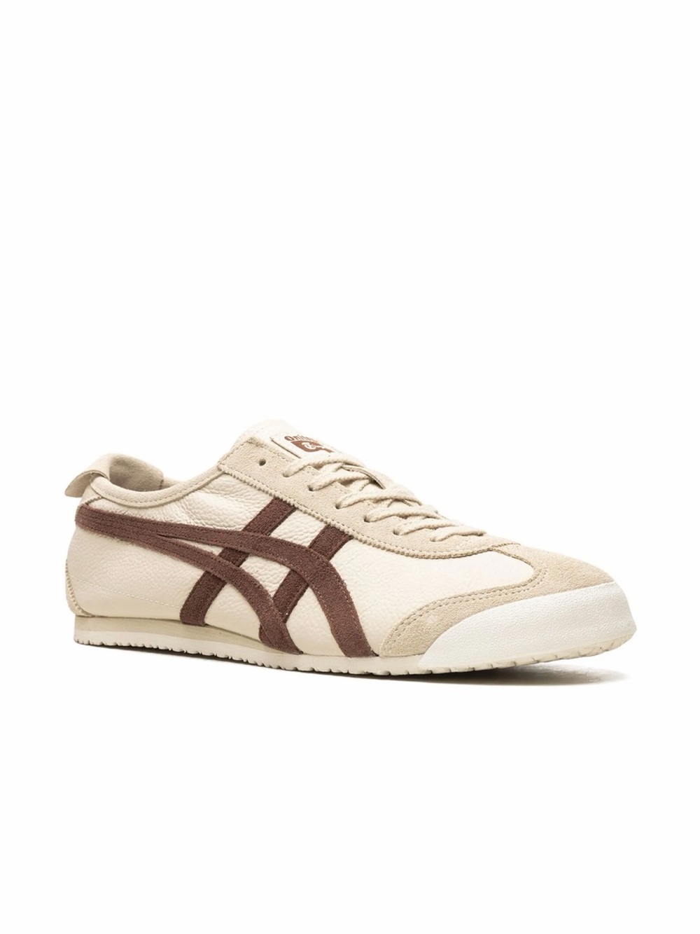 Onitsuka Tiger Mexico 66 Sneaker in PALE BEIGE/REDDISH BROWN